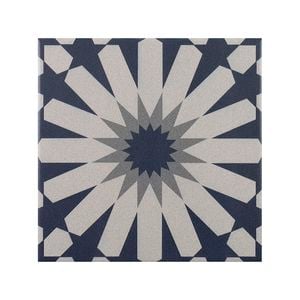 Decor8 200 x 200mm Barcelona Fes Teal Blue Floor Matt Tile