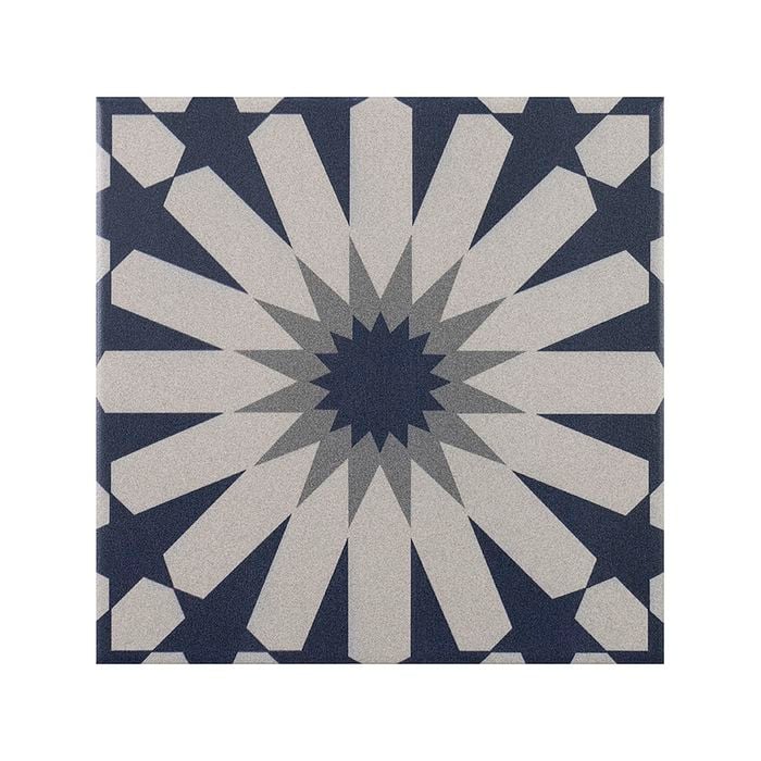 Decor8 200 x 200mm Barcelona Fes Teal Blue Floor Matt Tile