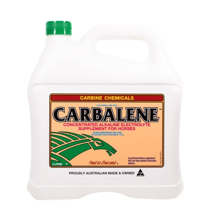 Carbine Carbalene Horse Pony Alkalyne Electrolye Supplement 4l