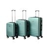 YES4HOMES Expandable ABS Luggage Suitcase Set 3 Code Lock Travel Carry  Bag Trolley Green