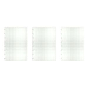 3x 32pc Filofax A5 Notebook Refill White Square Paper Writing School Stationery