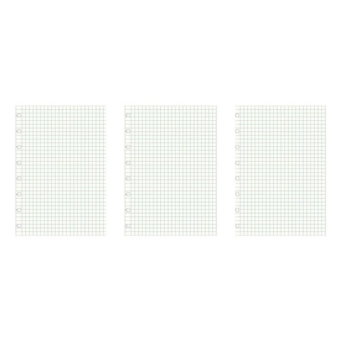 3x 32pc Filofax A5 Notebook Refill White Square Paper Writing School Stationery