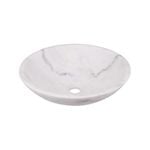 Mondella 400mm White Round Rumba Marble Basin