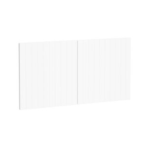 Kaboodle 1000mm Nougat Truffle V-Groove Fridge Cabinet Doors - 2 Pack