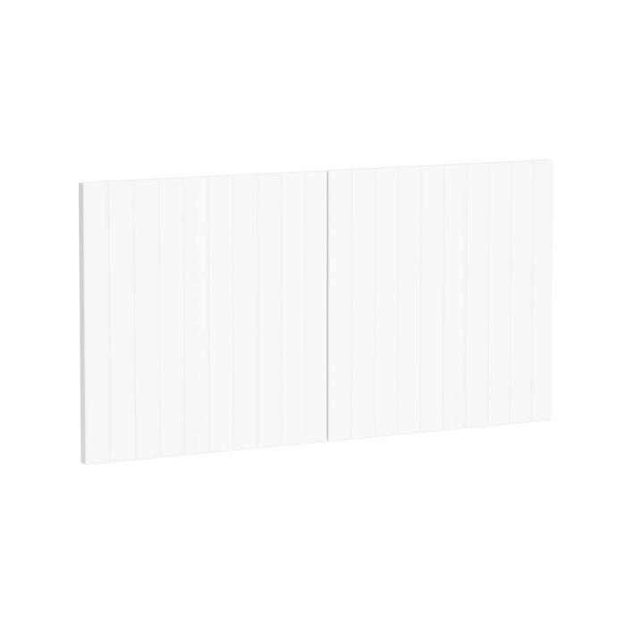 Kaboodle 1000mm Nougat Truffle V-Groove Fridge Cabinet Doors - 2 Pack