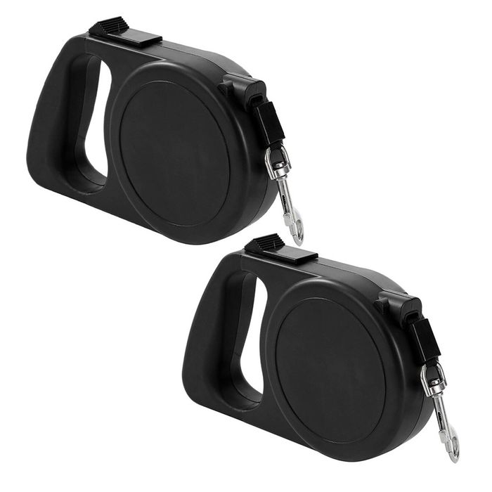 2x Paws & Claws 8 Metre Strong Retractable Pet Dog/Cat Walking Lead Leash