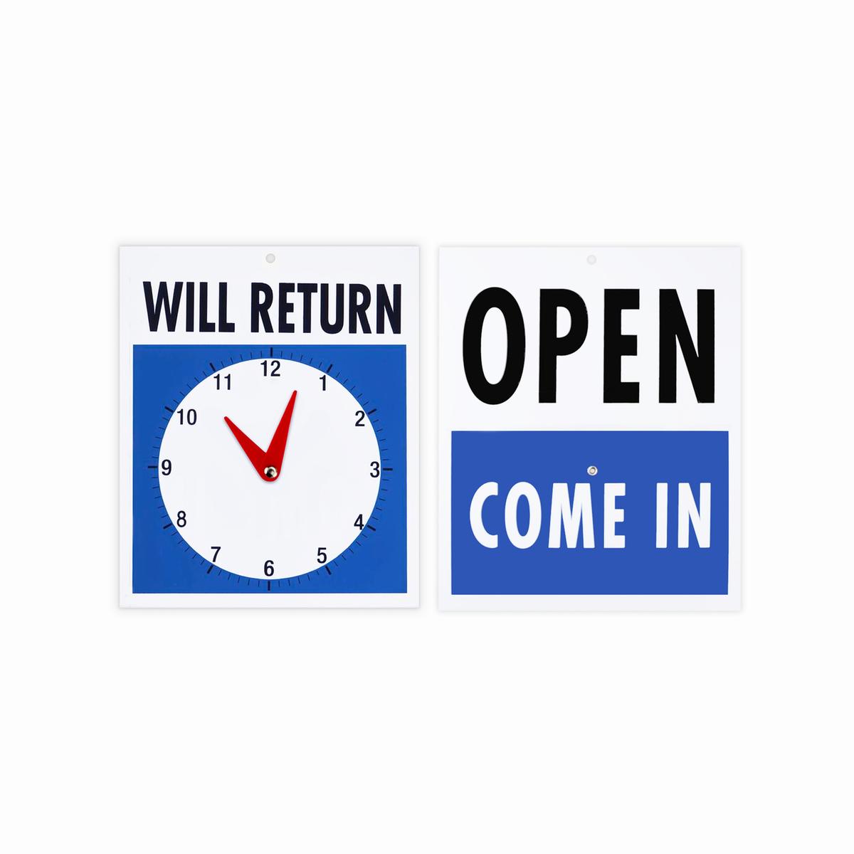 Sandleford Will Return Clock Sign - Bunnings Australia