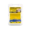 Zenith 6g x 16mm Zinc Plated Hinge-Long Thread Timber Screws - 100 Pack