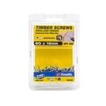 Zenith 6g x 16mm Zinc Plated Hinge-Long Thread Timber Screws - 100 Pack