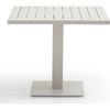 Avoca Outdoor Square Pedestal Aluminium Dining Table Charcoal