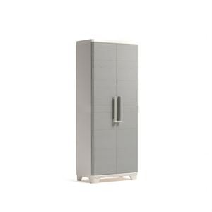 Keter Linear Wood Look Tall Cabinet