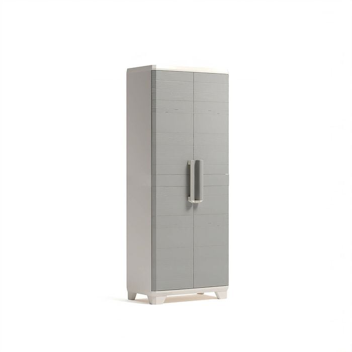 Keter Linear Wood Look Tall Cabinet