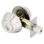 Gainsborough G4 Series Polished Stainless Round Double Cylinder Deadbolt