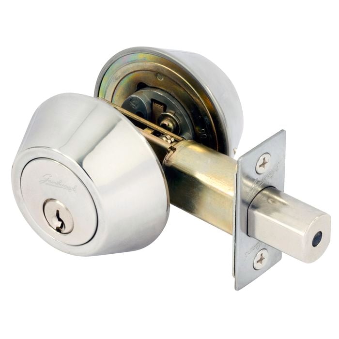 Gainsborough G4 Series Polished Stainless Round Double Cylinder Deadbolt