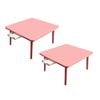 SOGA 2X Pink Portable Floor Table