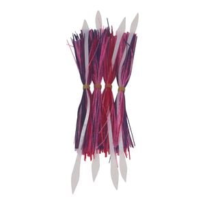 Dekoi Tailed Lure Skirts, Red Devil, 4 Pack