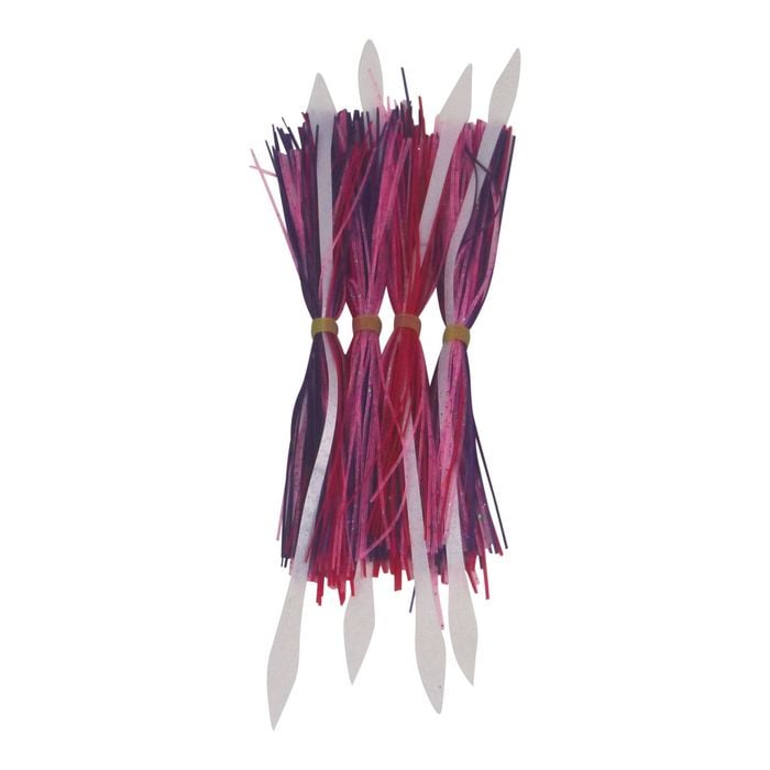 Dekoi Tailed Lure Skirts, Red Devil, 4 Pack