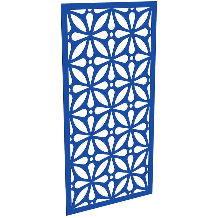 ProtectorAl 300 - 1200 x 1201 - 2400mm Light Blue / Gloss White Morrocco Unframed Composite Deco Panel