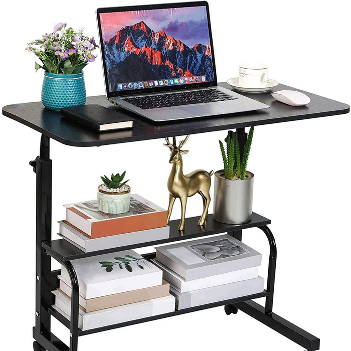 Relaxio Computer Desk Laptop Table With Wheel 80Cm