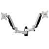 Up to 24" 10kg Dual Arm Tilt Swivel 2 LCD Screen Monitor Wall Mount VESA