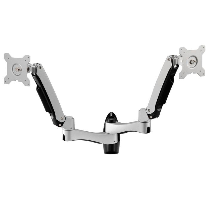 Up to 24" 10kg Dual Arm Tilt Swivel 2 LCD Screen Monitor Wall Mount VESA