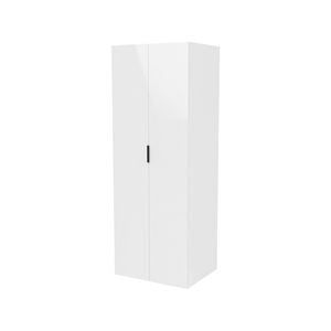 Lugna 2048 x 750 x 580mm White 5 Shelf Double Door Storage Cabinet