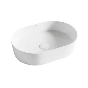Attica 500 x 340mm Matt White Cove Oval Basin