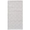 Modern Handwoven Wool Rug-Geo 6349-Ivory-80x150cm