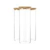 Argon Tableware Glass Storage Jars with Cork Lids - 2 Litre - Pack of 3