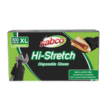 SABCO Hi-Stretch Black Gloves 100pk - XL