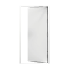 Lathams 2040 x 920 x 45 mm Surfmist White Steel Shed Door and Frame - RHI