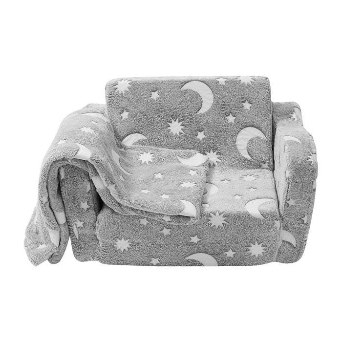 VEVOR 43x61x40.9cm Fold-out Kids Sofa for Siting and Sleeping