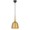 Telbix Polk Modern Pendant Hanging Lamp Light Metal Black Gold Brushed