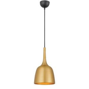 Telbix Polk Modern Pendant Hanging Lamp Light Metal Black Gold Brushed