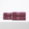 4pc Renee Taylor Brentwood 650gsm Low Twist Bath Sheet Rosebud