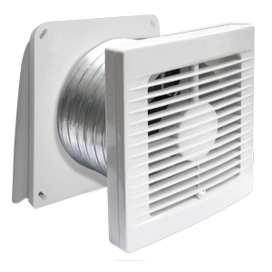 Manrose 150mm Bathroom Wall Exhaust Fan Kit