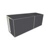 Build-a-Shed 1.5 x 5.2 x 2m Sliding Door Tunnel Shed without Side Doors - Grey