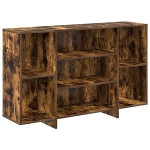 vidaXL Sideboard Smoked Oak Composite Wood Storage Cabinet Home Organiser