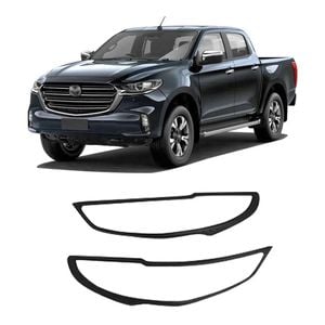 Matte Black Headlight Covers For Mazda Bt-50 2020-2024