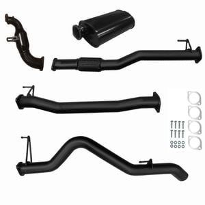 Ignite Exhausts Turbo Back For Holden Rg Colorado 2.8l 3" Cat & Muffler Black Aluminised Steel