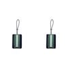 2PK Annabel Trends Stripe Luggage Tag Suitcase Identifier Mens Navy 12cm