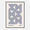 Galrie Bauhaus 1923 Geometric Art Print - Modern Minimalist Wall Decor, Black Frame, A0 84 x 119cm (33 x 47inch)