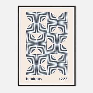Galrie Bauhaus 1923 Geometric Art Print - Modern Minimalist Wall Decor, Black Frame, A0 84 x 119cm (33 x 47inch)