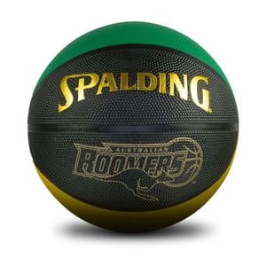 Spalding Multicoloured Retro Boomers Gold Outdoor Basketball Size 7