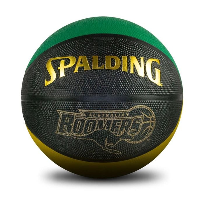 Spalding Multicoloured Retro Boomers Gold Outdoor Basketball Size 7