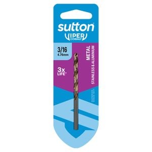 Sutton Tools 3/16" Viper Cobalt Jobber Drill Bit