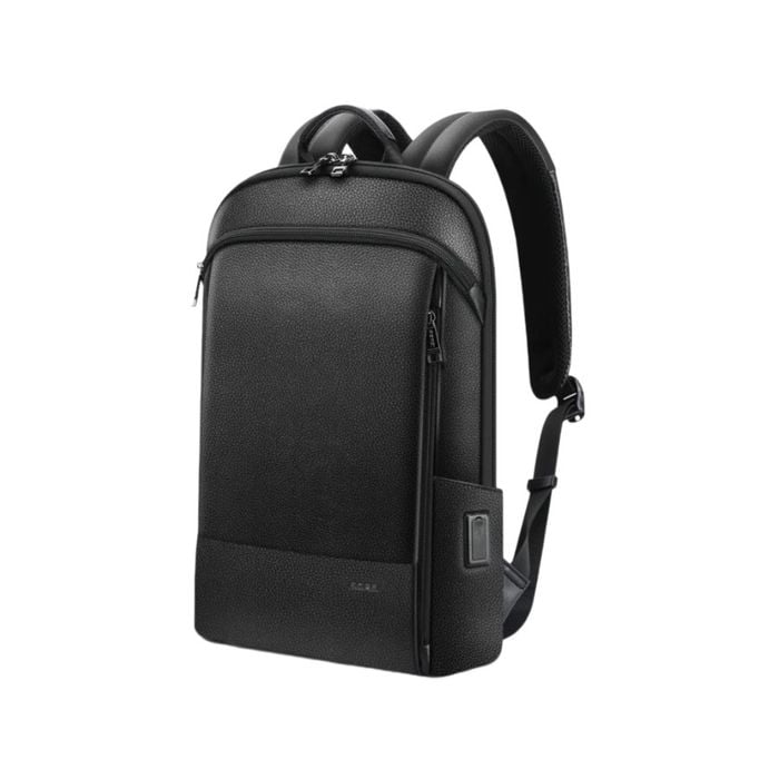 BOPAI Anti-Theft Smart Laptop Backpack & USB Charging Luxury Leather Business Bag