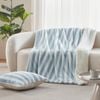 Dreamaker Linea Faux Fur Throw Blue 130x170cm