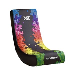 X-Rocker Prism Video Rocker Gaming Chair Kids Compact Colourful Faux Leather