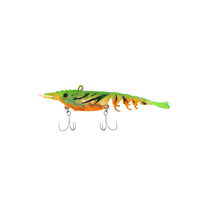 Berkley 2021 Shimma Shrimp 120mm Soft Vibe Fishing Lure Fire Tiger Shrimp